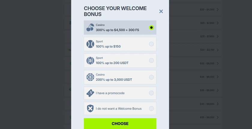 Zoccer Casino register